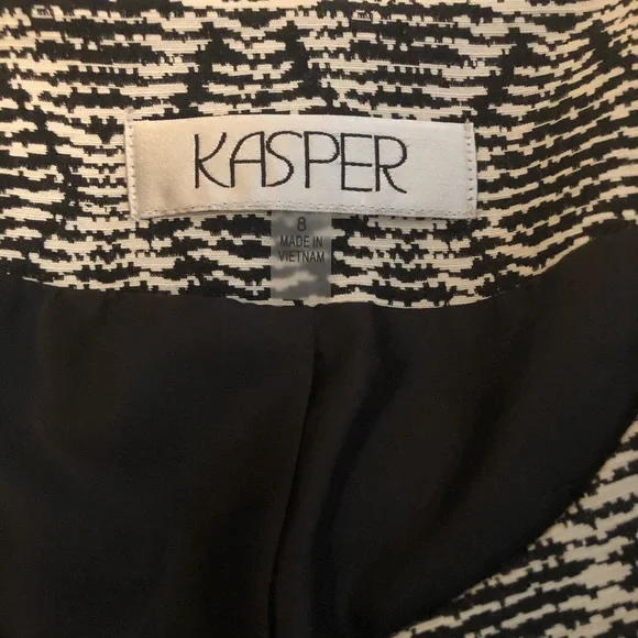 KASPER Diamond Print Bell Sleeve Jacket - Picture 4 of 6